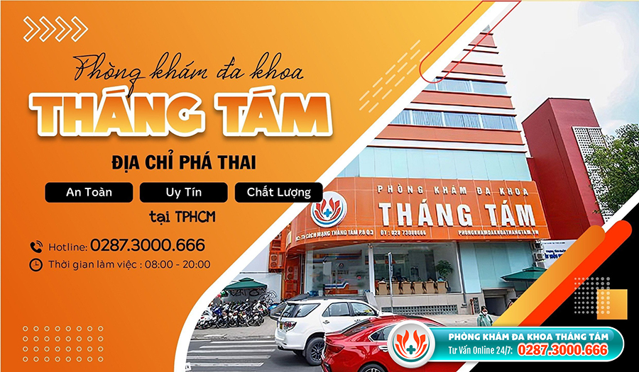 Phòng khám Tháng Tám - Cơ sở phá thai an toàn, chất lượng với công nghệ hiện đại, không đau